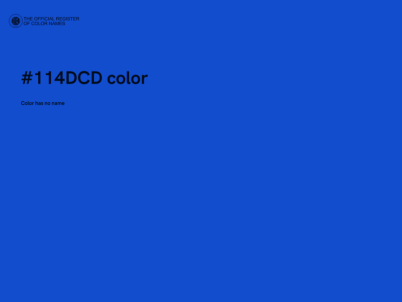 #114DCD color image