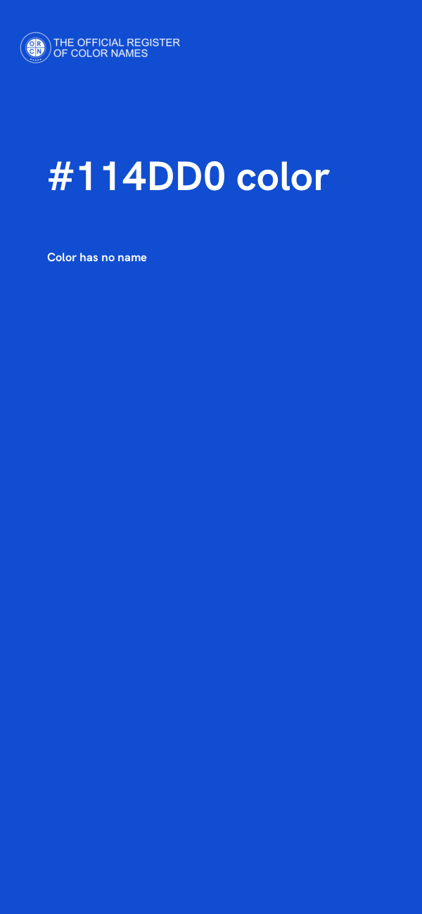 #114DD0 color image