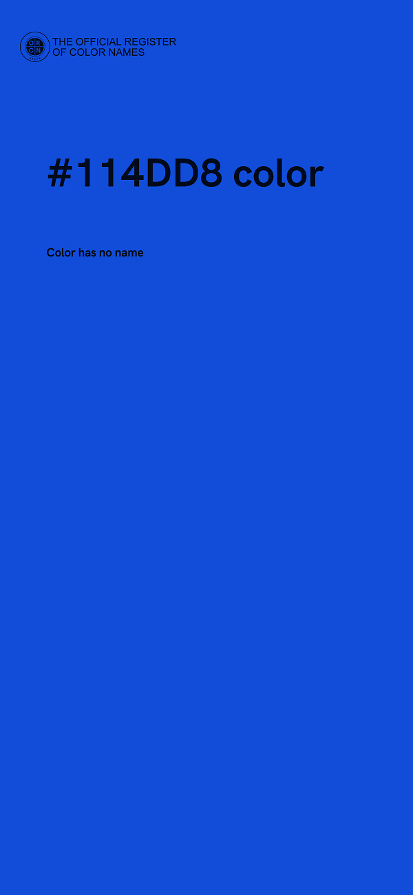 #114DD8 color image