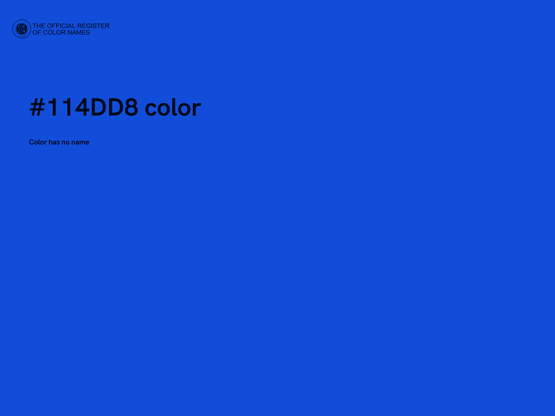#114DD8 color image