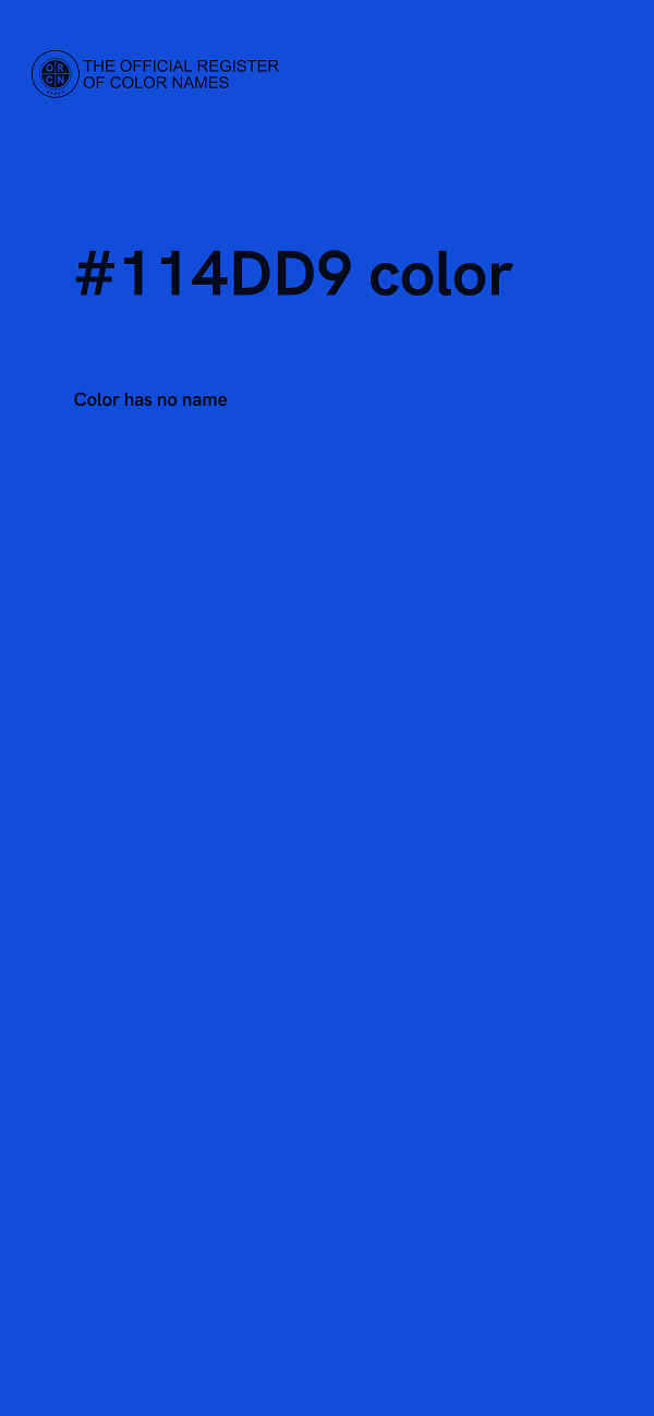 #114DD9 color image