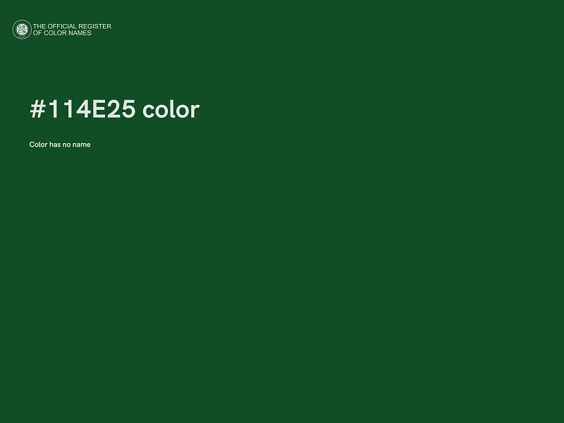 #114E25 color image