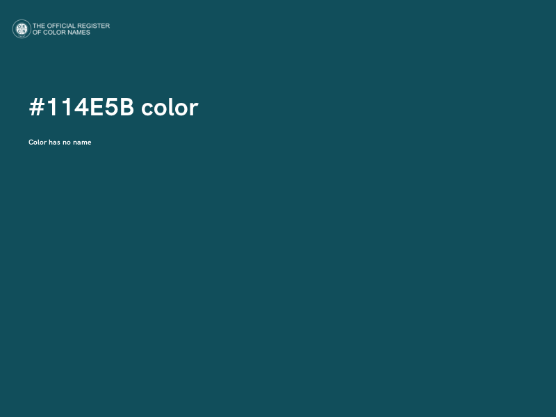 #114E5B color image