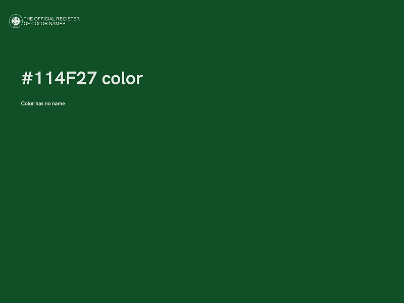 #114F27 color image