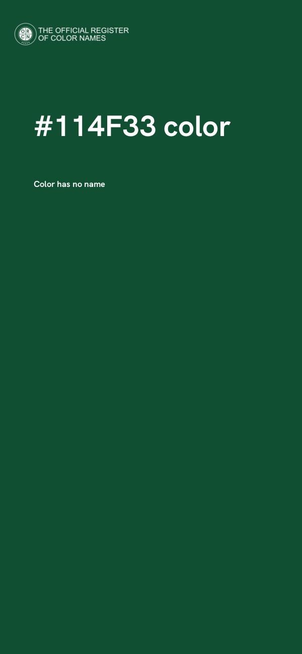 #114F33 color image