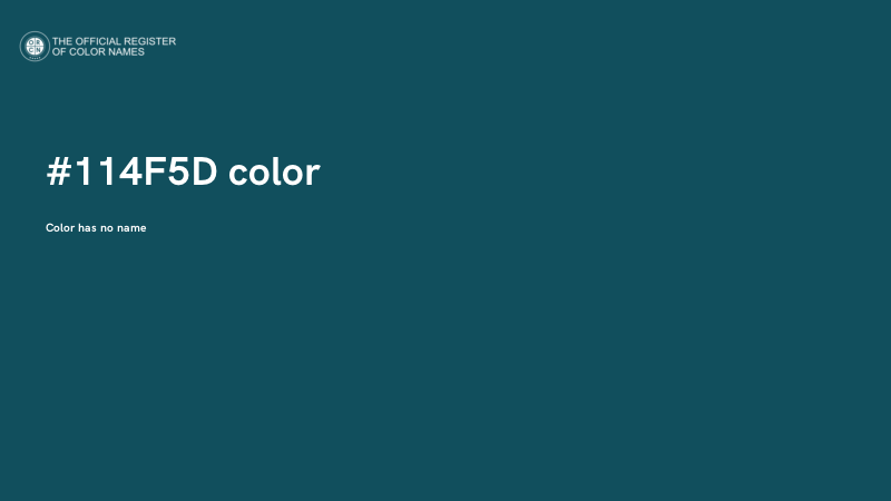 #114F5D color image