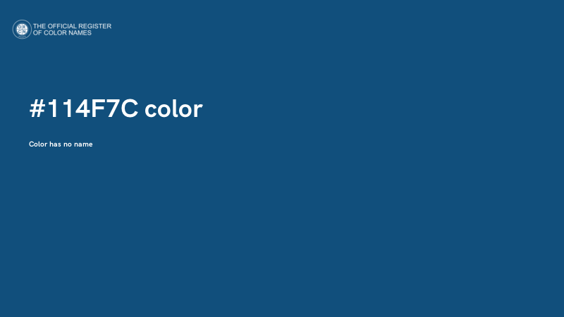#114F7C color image