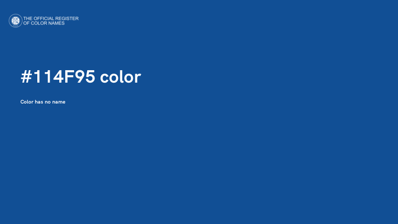 #114F95 color image