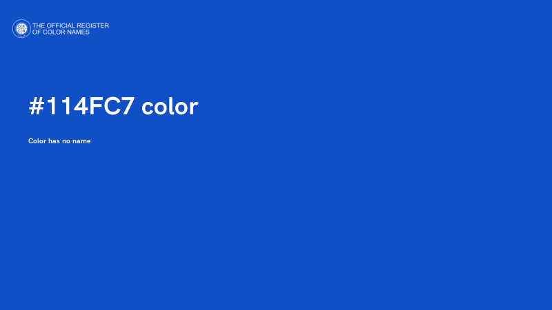 #114FC7 color image