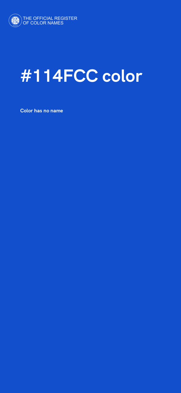 #114FCC color image