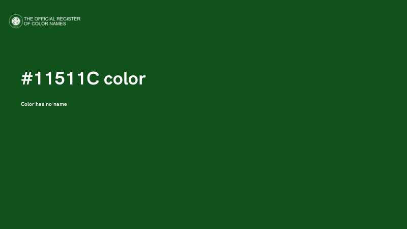 #11511C color image