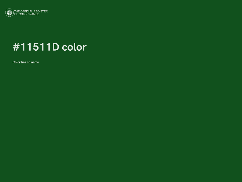 #11511D color image
