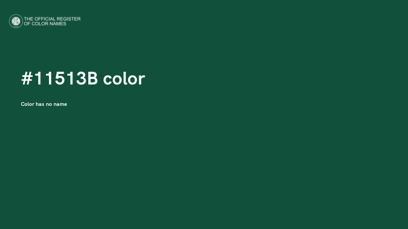 #11513B color image