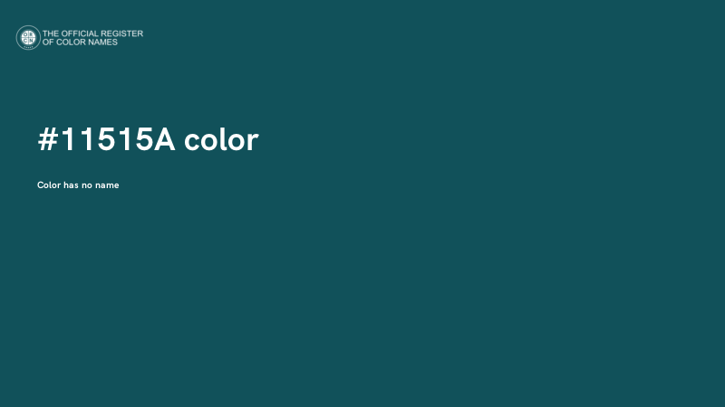 #11515A color image