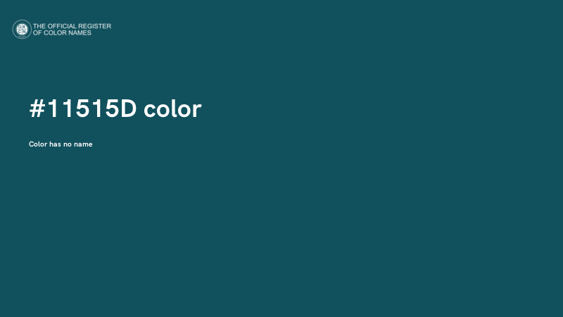 #11515D color image