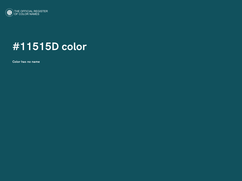#11515D color image