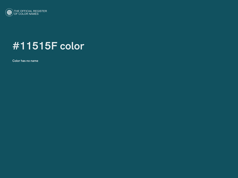 #11515F color image