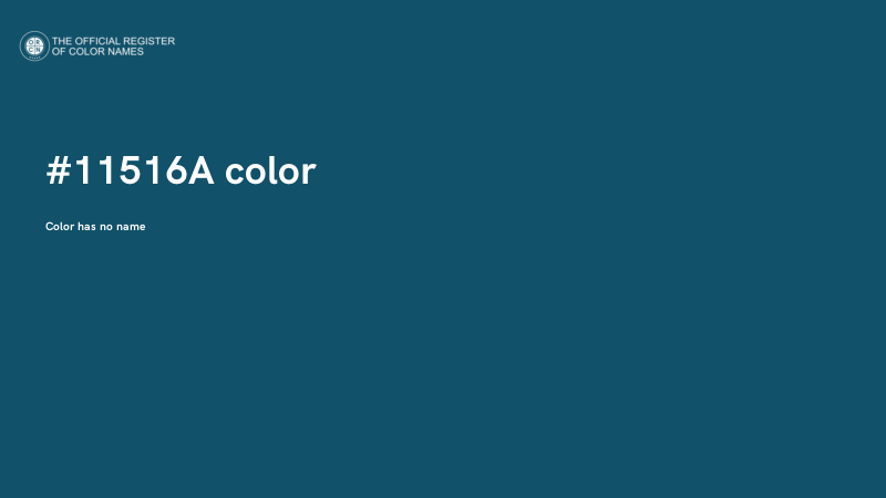 #11516A color image
