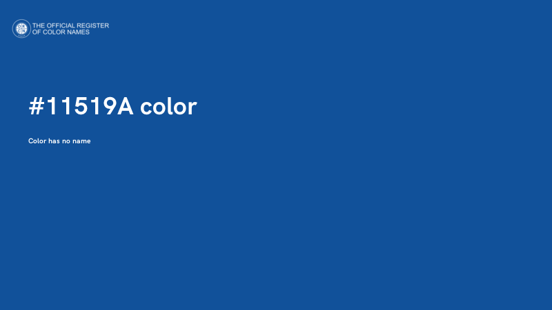 #11519A color image