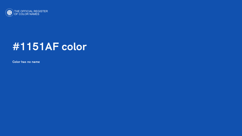 #1151AF color image