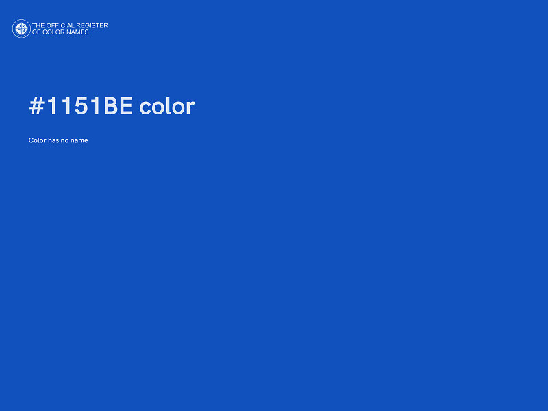 #1151BE color image