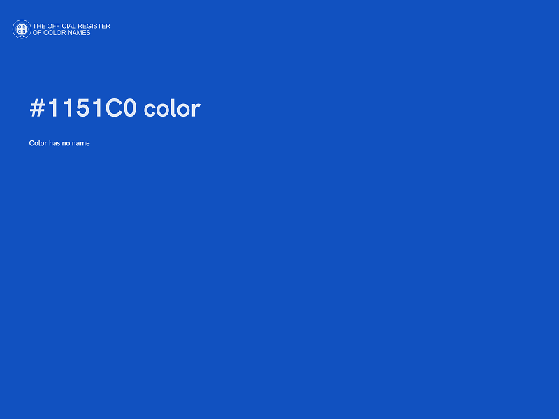 #1151C0 color image
