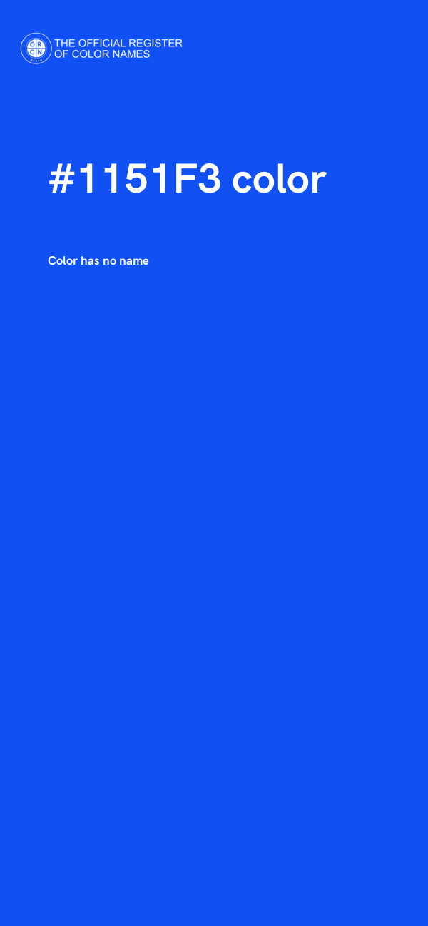 #1151F3 color image