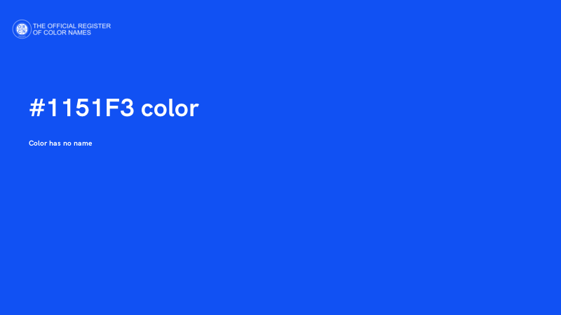 #1151F3 color image