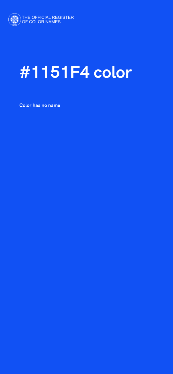#1151F4 color image