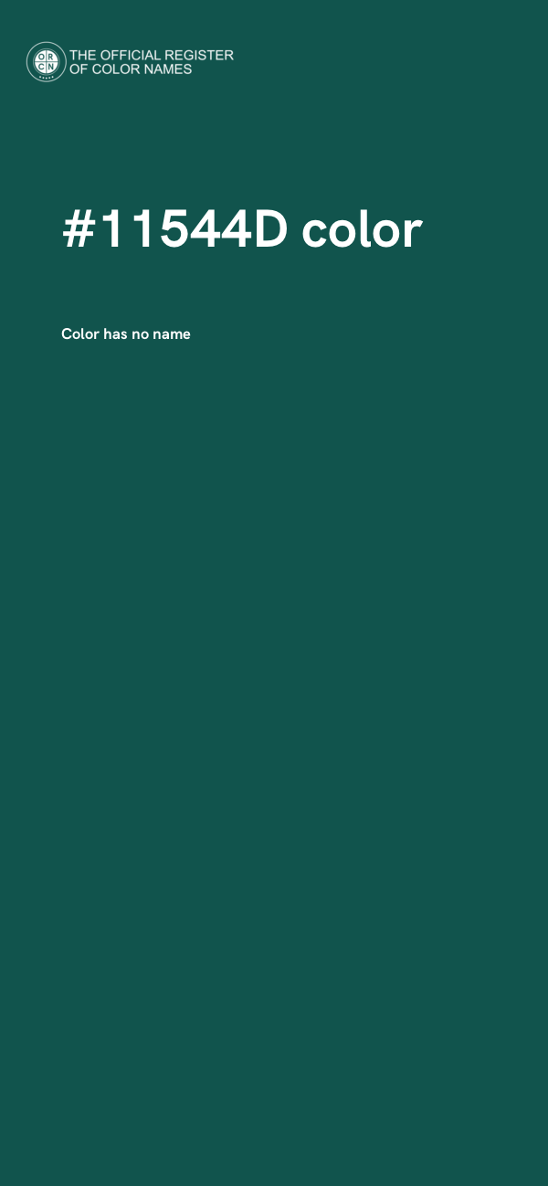 #11544D color image