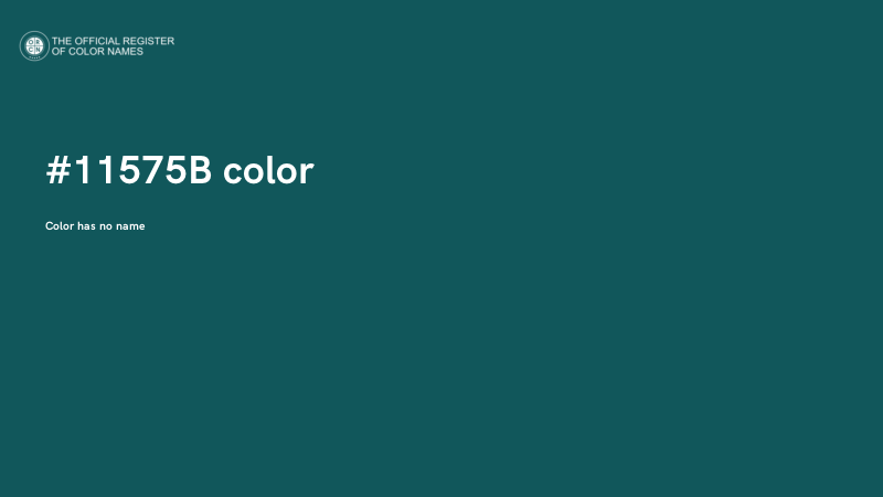 #11575B color image