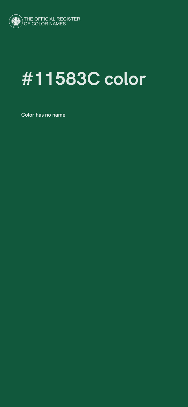 #11583C color image