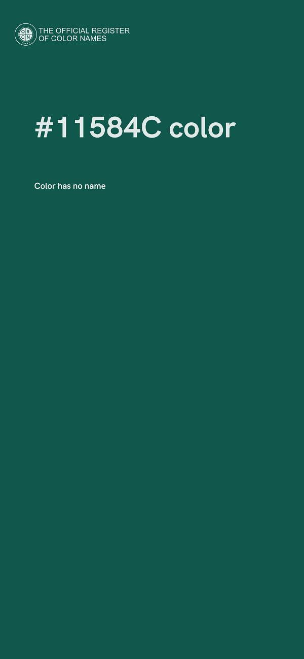#11584C color image