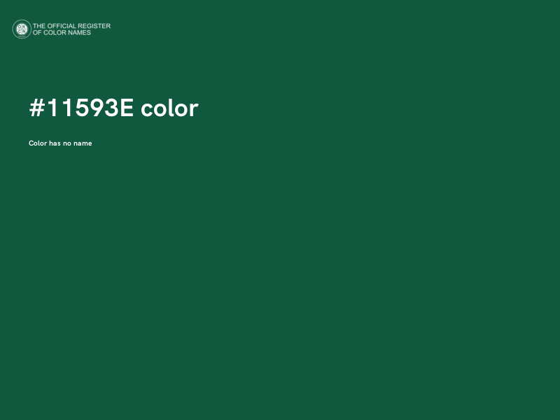 #11593E color image