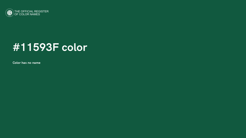 #11593F color image