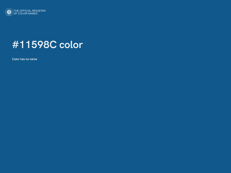 #11598C color image