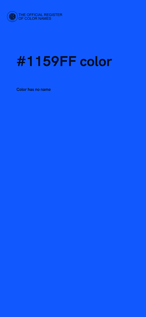 #1159FF color image