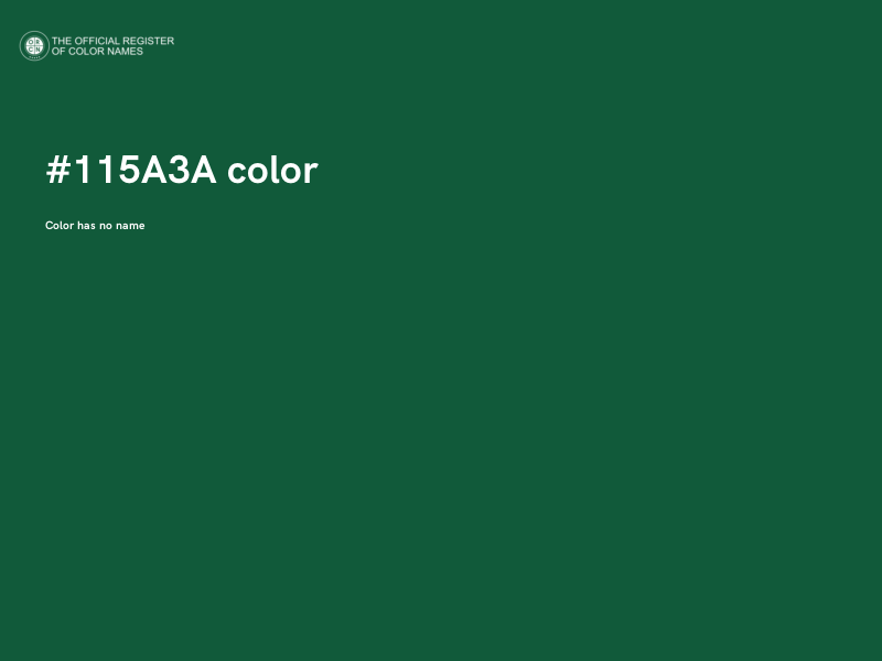 #115A3A color image