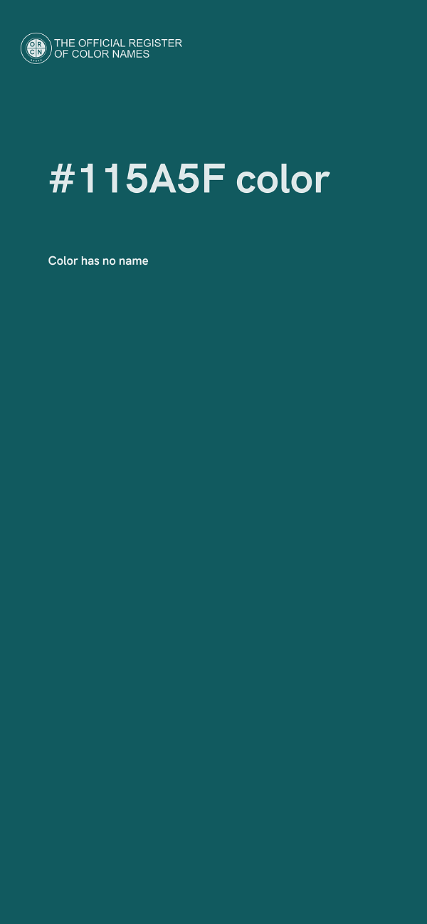 #115A5F color image