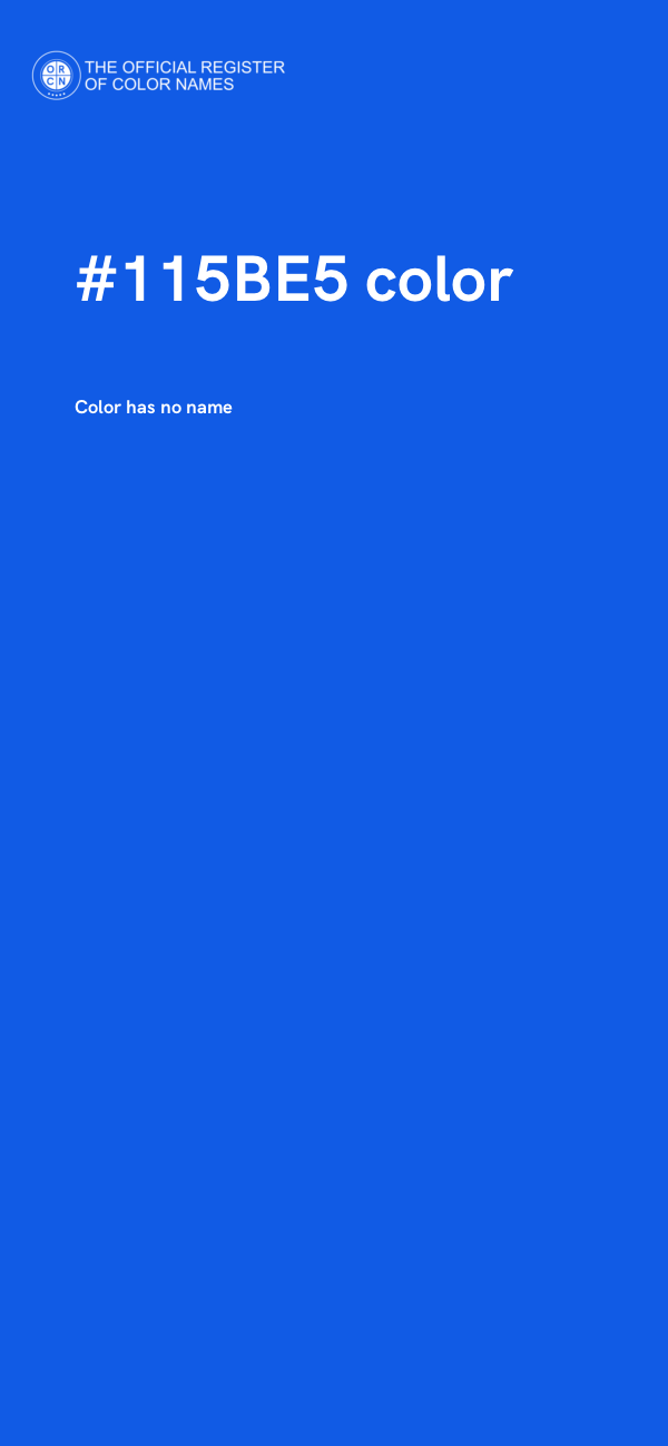 #115BE5 color image