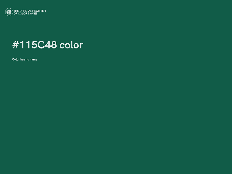 #115C48 color image