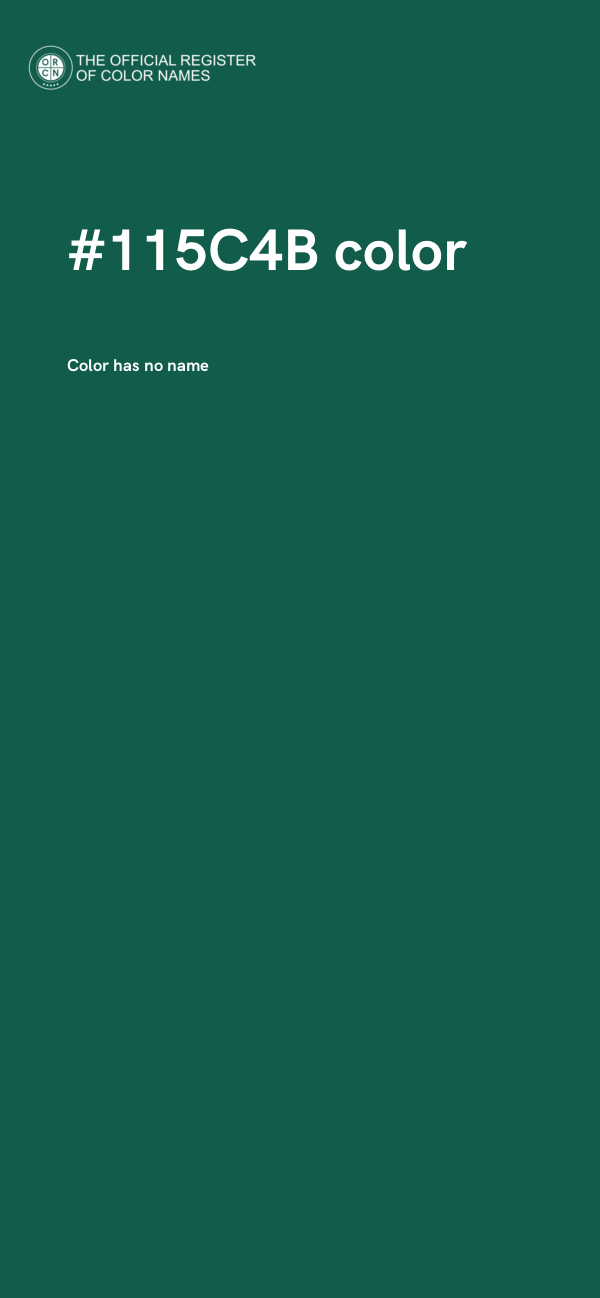 #115C4B color image
