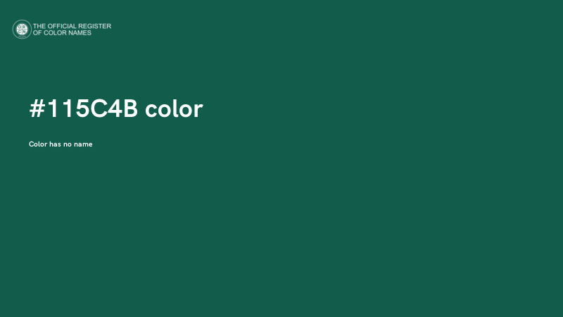 #115C4B color image