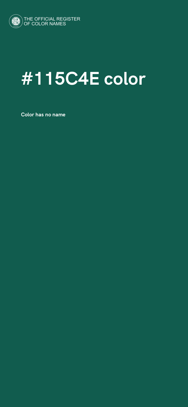 #115C4E color image