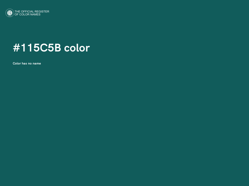 #115C5B color image