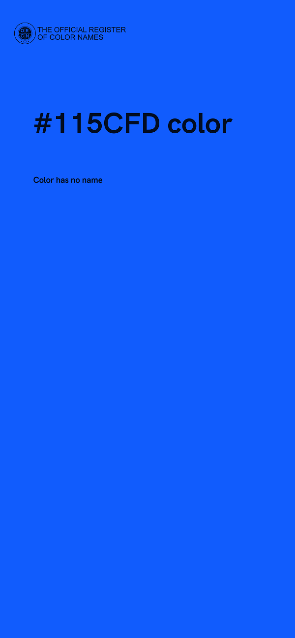 #115CFD color image