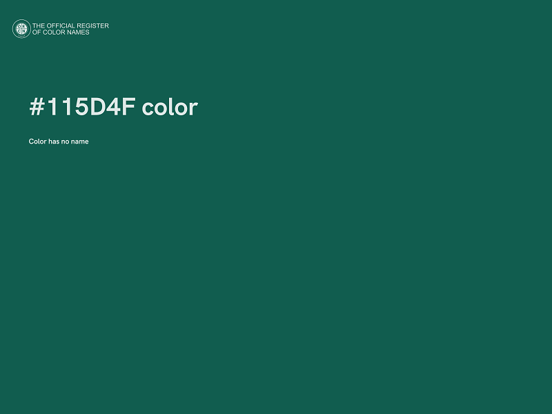 #115D4F color image