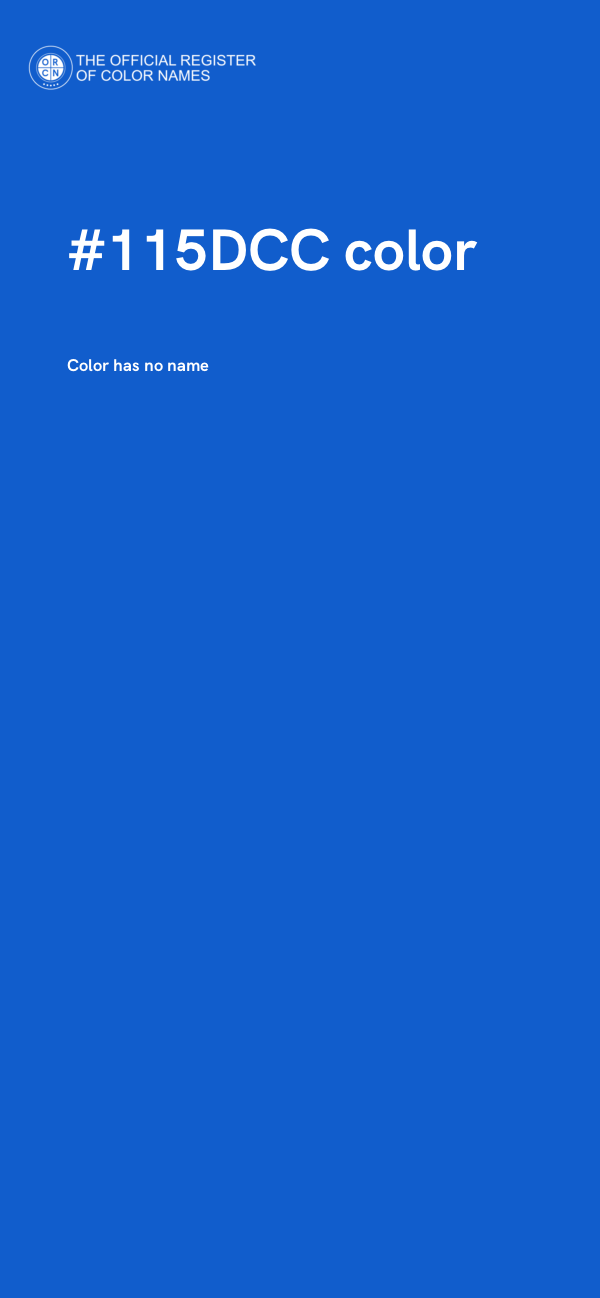 #115DCC color image