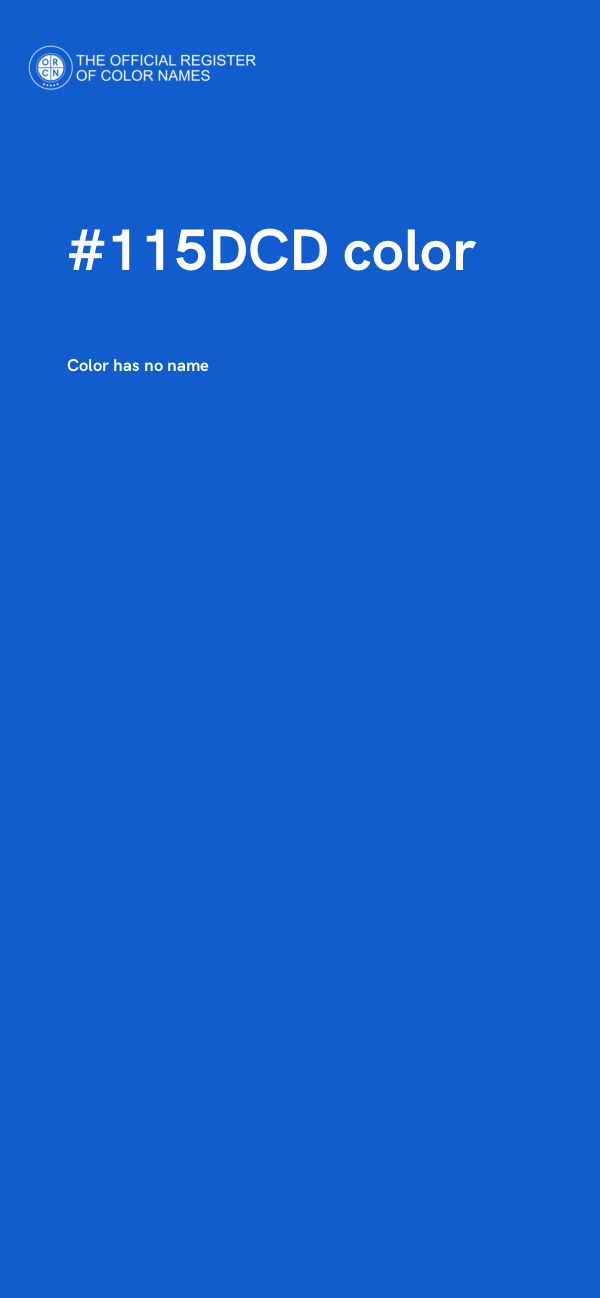 #115DCD color image