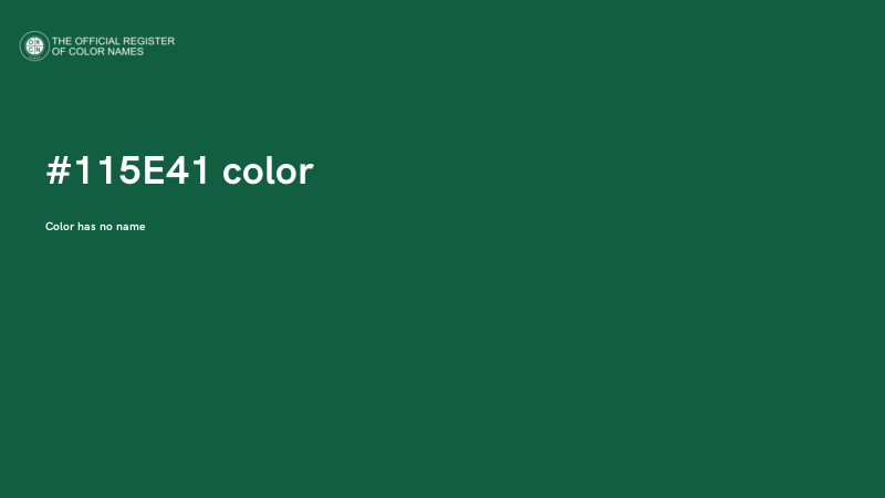 #115E41 color image